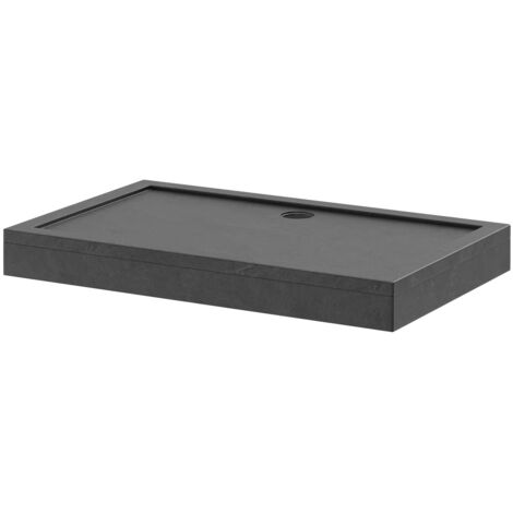 Wholesale Domestic Pearlstone Slate 1300mm x 800mm x 40mm Rectangular Shower Tray and Plinth