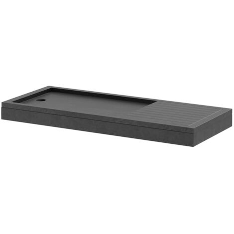 Wholesale Domestic Pearlstone Slate 1700mm x 700mm x 40mm Rectangular Walk In Shower Tray and Plinth