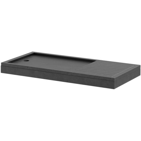 Wholesale Domestic Pearlstone Slate 1700mm x 800mm x 40mm Rectangular Walk In Shower Tray and Plinth