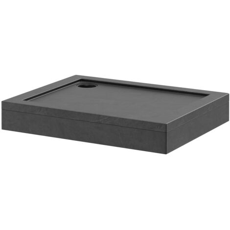 Wholesale Domestic Pearlstone Slate 900mm x 700mm x 40mm Rectangular Shower Tray and Plinth