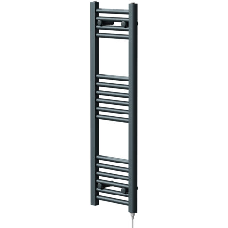 Wholesale Domestic Pizarro Anthracite 1000mm x 300mm Straight Electric Heated Towel Rail