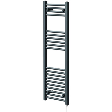 Wholesale Domestic Pizarro Anthracite 1200mm x 400mm Straight Electric Heated Towel Rail