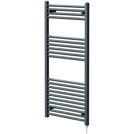 Wholesale Domestic Pizarro Anthracite 1200mm x 600mm Straight Electric Heated Towel Rail