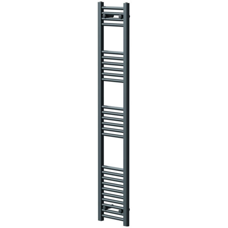 Wholesale Domestic Pizarro Anthracite 1600mm x 300mm Straight Heated Towel Rail