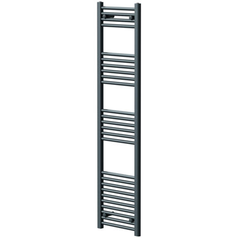 Wholesale Domestic Pizarro Anthracite 1600mm x 400mm Straight Heated Towel Rail