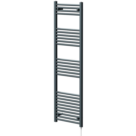 Wholesale Domestic Pizarro Anthracite 1600mm x 500mm Straight Electric Heated Towel Rail