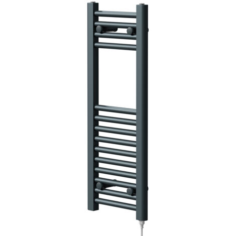 Wholesale Domestic Pizarro Anthracite 800mm x 300mm Straight Electric Heated Towel Rail
