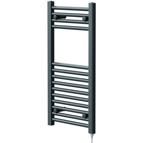 Wholesale Domestic Pizarro Anthracite 800mm x 400mm Straight Electric Heated Towel Rail