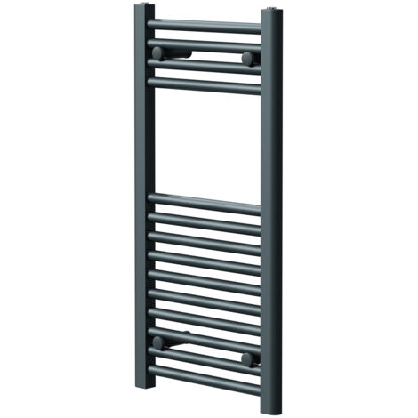 Wholesale Domestic Pizarro Anthracite 800mm x 400mm Straight Heated Towel Rail