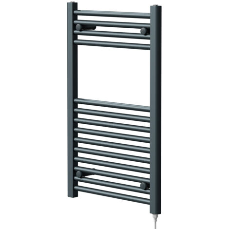 Wholesale Domestic Pizarro Anthracite 800mm x 500mm Straight Electric Heated Towel Rail