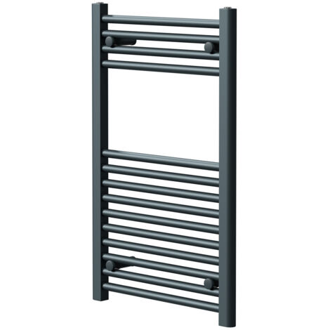 Wholesale Domestic Pizarro Anthracite 800mm x 500mm Straight Heated Towel Rail