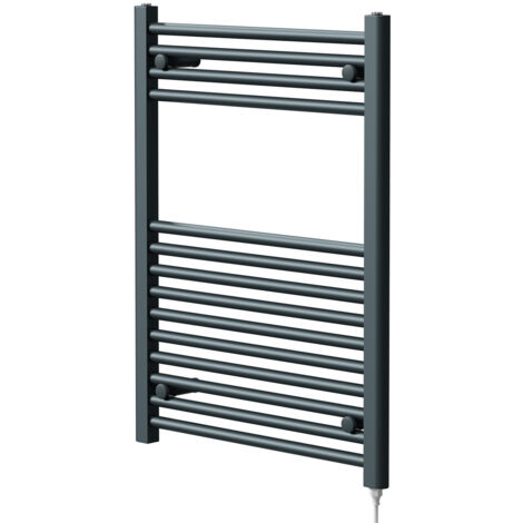 Wholesale Domestic Pizarro Anthracite 800mm x 600mm Straight Electric Heated Towel Rail