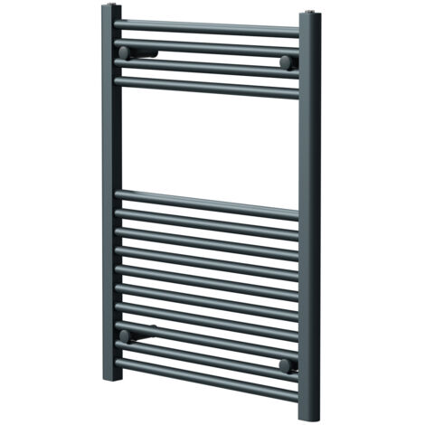 Wholesale Domestic Pizarro Anthracite 800mm x 600mm Straight Heated Towel Rail