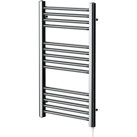 Colore Brushed Brass 800mm x 400mm Straight Electric Heated Towel Rail -  Wholesale Domestic