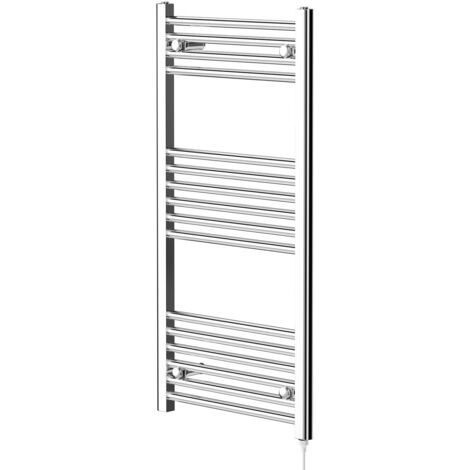 Wholesale Domestic Pizarro Chrome 1000mm x 500mm Straight Electric Heated Towel Rail