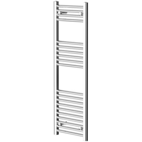 Wholesale Domestic Pizarro Chrome 1200mm x 400mm Straight Heated Towel Rail