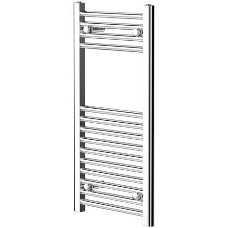 Wholesale Domestic Pizarro Chrome 800mm x 400mm Straight Heated Towel Rail