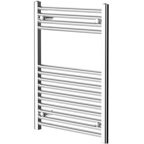 Wholesale Domestic Pizarro Chrome 800mm x 600mm Straight Heated Towel Rail