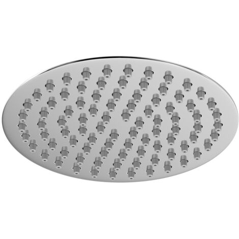 Wholesale Domestic Polished Chrome 200mm Thin Round Fixed Shower Head