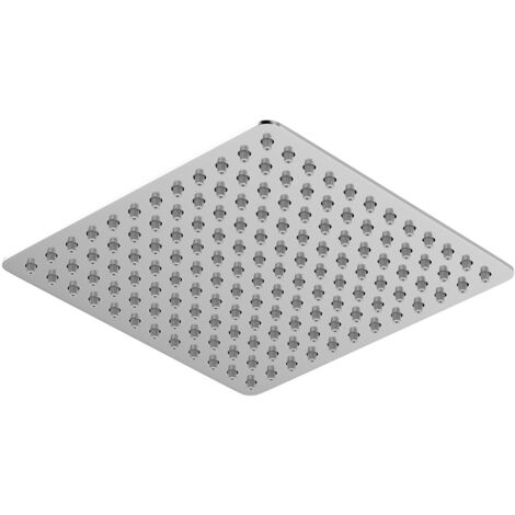 Wholesale Domestic Polished Chrome 300mm Thin Square Fixed Shower Head