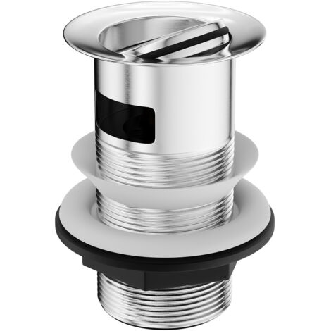 Wholesale Domestic Polished Chrome Flip Over Slotted Basin Waste