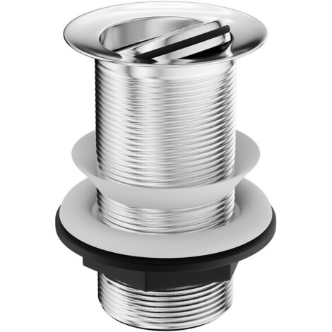 Wholesale Domestic Polished Chrome Flip Over Unslotted Basin Waste