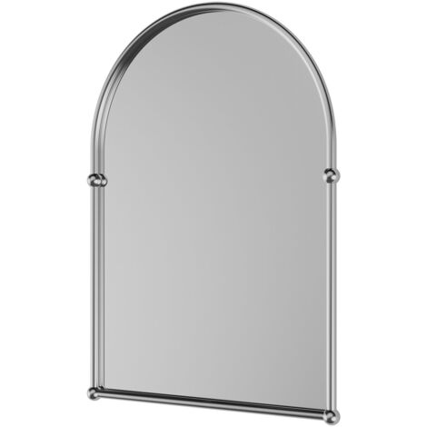 Wholesale Domestic Richmond Polished Chrome 480mm x 670mm Arched Mirror