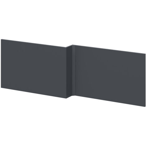 Wholesale Domestic Satin Anthracite MDF 1700mm L Shaped Front Bath Panel