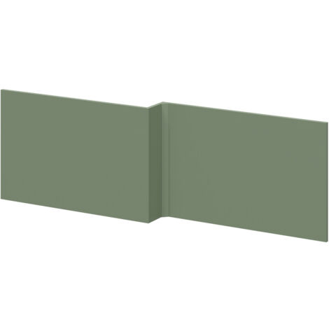 Wholesale Domestic Satin Green MDF 1700mm L Shaped Front Bath Panel