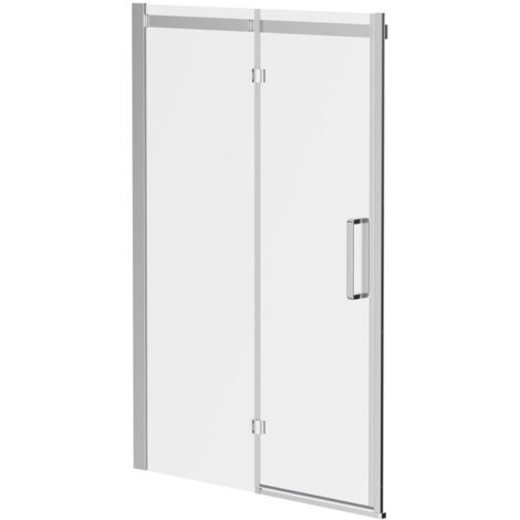 Wholesale Domestic Series 10 Chrome 1400mm Inline Hinged Shower Door