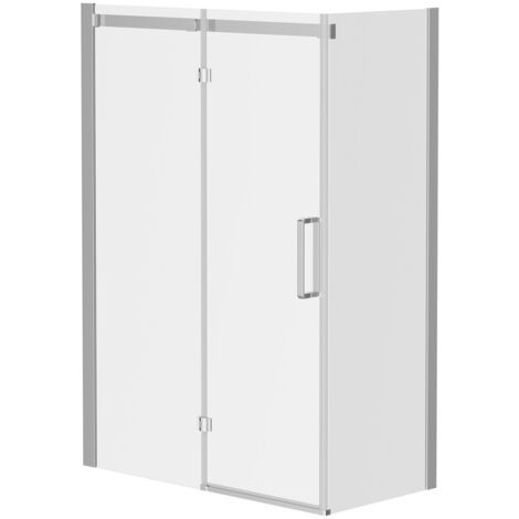 Wholesale Domestic Series 10 Chrome Inline 1400mm x 700mm Hinged Door Shower Enclosure