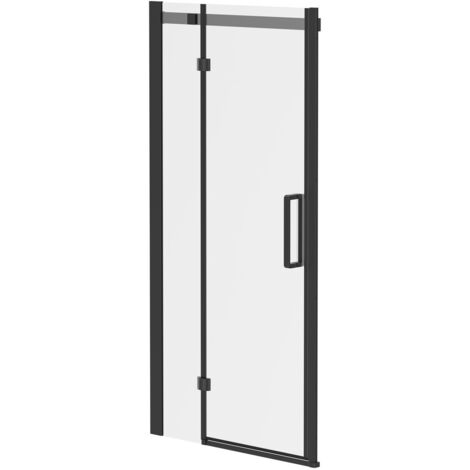 Wholesale Domestic Series 10 Colore Matt Black 1000mm Inline Hinged Shower Door