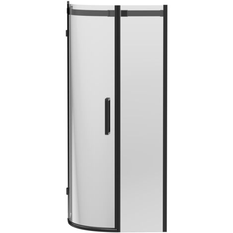 Wholesale Domestic Series 10 Colore Matt Black 900mm Inline Quadrant Shower Enclosure