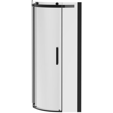 Wholesale Domestic Series 10 Colore Matt Black 900mm Roller Quadrant Shower Enclosure
