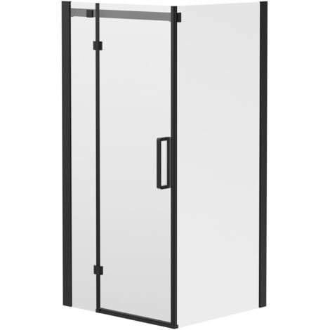 Wholesale Domestic Series 10 Colore Matt Black Inline 1000mm x 900mm Hinged Door Shower Enclosure