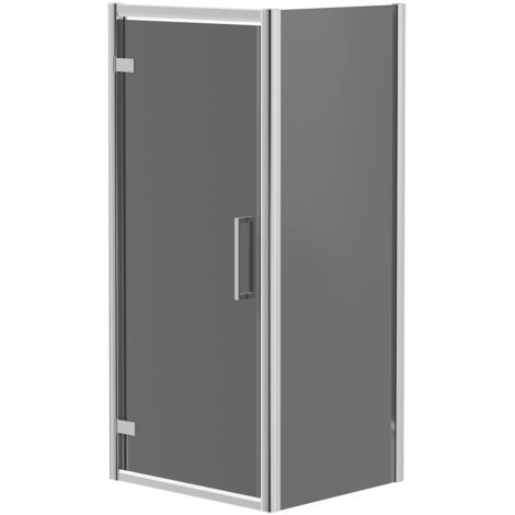 Wholesale Domestic Series 9 Chrome 900mm x 800mm Tinted Glass Hinged Door Shower Enclosure