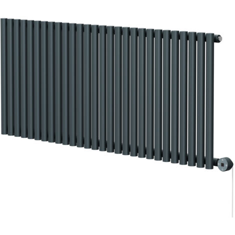 Wholesale Domestic Sinclair Anthracite 600mm x 1395mm Horizontal Digital Thermostatic Single Panel Electric Radiator