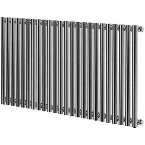Wholesale Domestic Sinclair Chrome 600mm x 1195mm Horizontal Single Panel Radiator