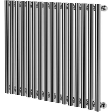 Wholesale Domestic Sinclair Chrome 600mm x 795mm Horizontal Single Panel Radiator