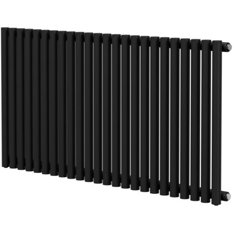 Wholesale Domestic Sinclair Colore Matt Black 600mm x 1195mm Horizontal Single Panel Radiator