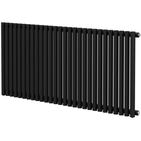 Wholesale Domestic Sinclair Colore Matt Black 600mm x 1395mm Horizontal Single Panel Radiator