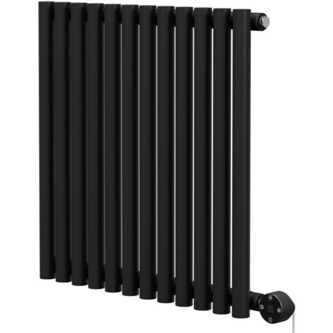 Wholesale Domestic Sinclair Colore Matt Black 600mm x 595mm Horizontal Digital Thermostatic Single Panel Electric Radiator