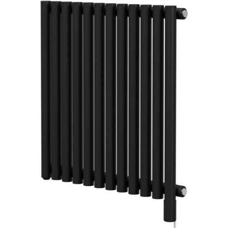 Wholesale Domestic Sinclair Colore Matt Black 600mm x 595mm Horizontal Single Panel Electric Radiator