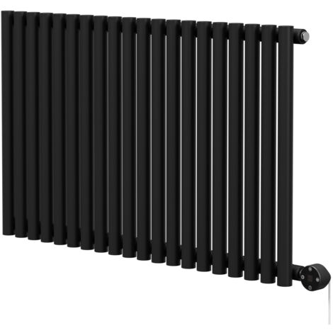 Wholesale Domestic Sinclair Colore Matt Black 600mm x 995mm Horizontal Digital Thermostatic Single Panel Electric Radiator