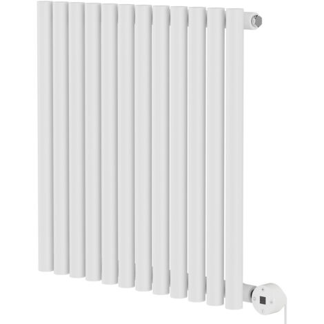 Wholesale Domestic Sinclair White 600mm x 595mm Horizontal Digital Thermostatic Single Panel Electric Radiator
