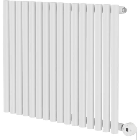 Wholesale Domestic Sinclair White 600mm x 795mm Horizontal Digital Thermostatic Single Panel Electric Radiator