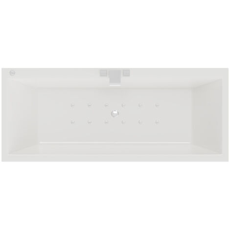 Wholesale Domestic Slim Edge 1800mm x 800mm 12 Jet Chrome Easifit Double Ended Spa Bath