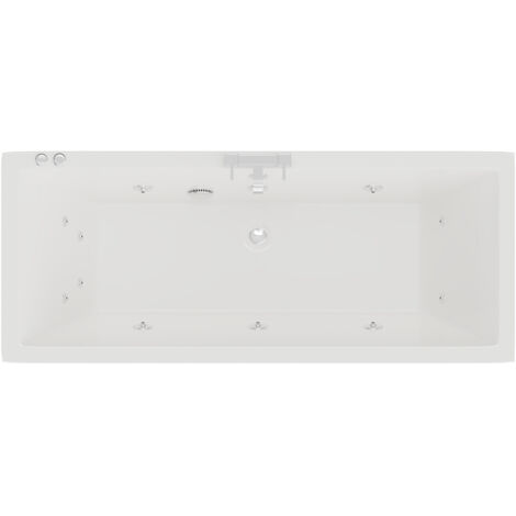 Wholesale Domestic Square 1700mm x 700mm 12 Jet Chrome V-Tec Double Ended Whirlpool Bath