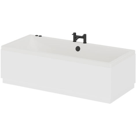 Wholesale Domestic Square 1700mm x 750mm 6 Jet Matt Black V-Tec Double Ended Whirlpool Bath
