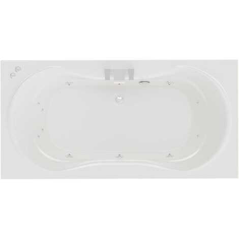 Wholesale Domestic Strata Duo XL 1800mm x 900mm 12 Jet Chrome V-Tec Double Ended Whirlpool Bath